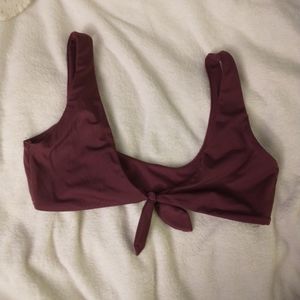 No Boundaries Purple Bikini Top